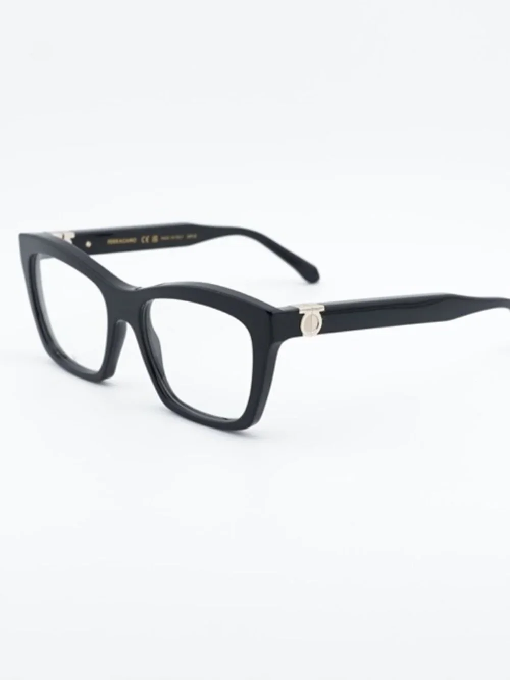 Salvatore Ferragamo SF3022 001 Eyeglasses Black 53mm Cat Eye Frame